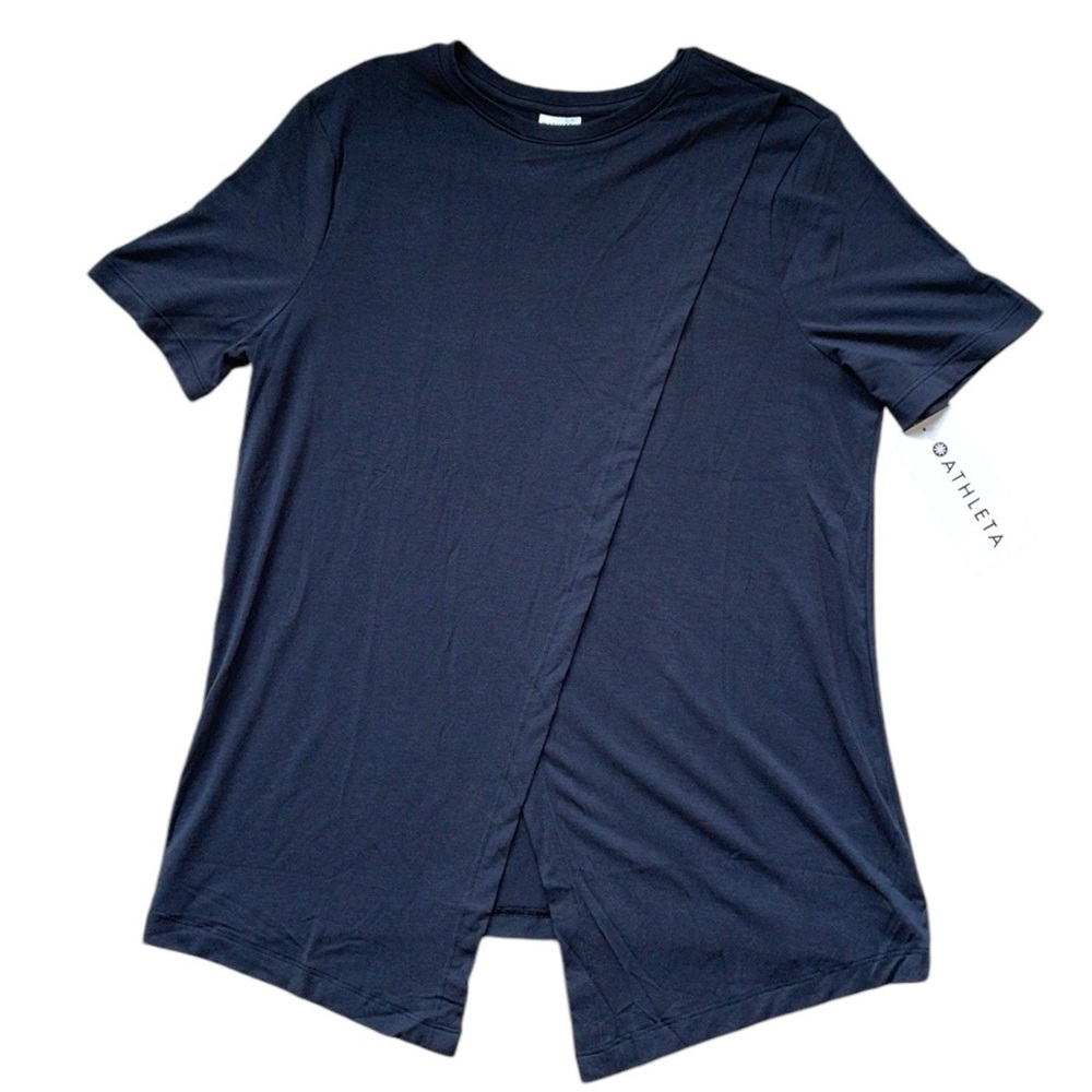 Athleta Black Essence Maternity Asym Top, Size XS, NWT